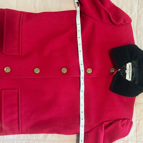 Yves Saint Laurent Red Women's Jacket - Picture 6 of 6